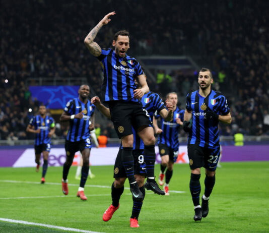 Calhanoglu risponde ad Abraham, Milan e Inter finisce 1-1