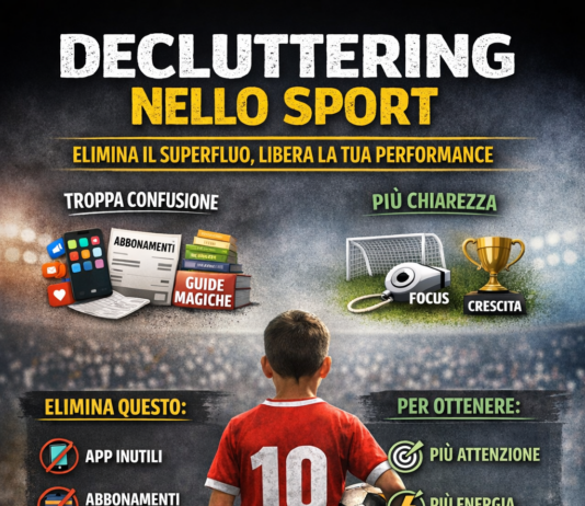 Decluttering nello sport: togliere il superfluo per liberare energia, attenzione e performance