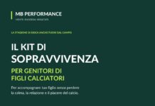 Copertina del kit gratuito MB Performance per genitori di figli calciatori, stagione 2026/2027: non devi giocare al posto suo, devi restare dalla sua parte.