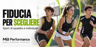 Tuo figlio pratica uno sport. Sta anche imparando a scegliere chi diventare. Tre adolescenti immaginari praticano basket, tennis e running. MB Performance: fiducia per scegliere.