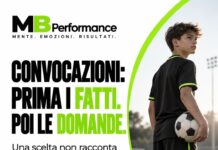 Convocazioni nel calcio giovanile: distinguere fatti e interpretazioni Giovane calciatore con pallone e messaggio MB Performance: convocazioni, prima i fatti, poi le domande.